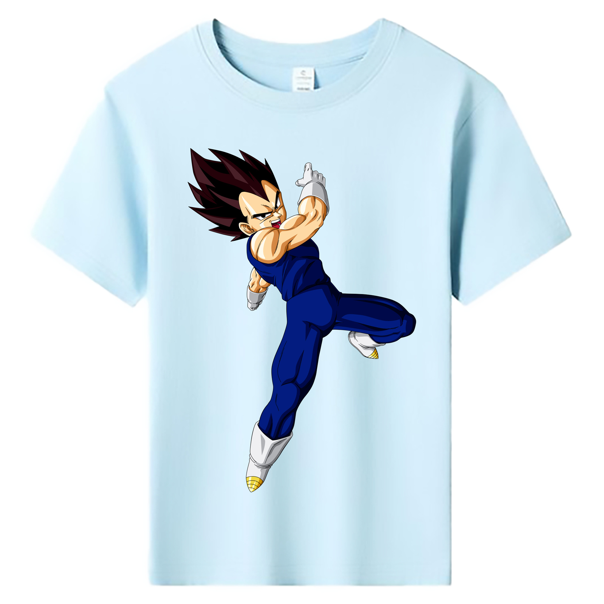 （画像用） ドラゴンボール ベジータ四世（Bejīta Yonsei）DRAGON BALL Vegeta IV 綿100％キッズTシャツ（フロントプリント）